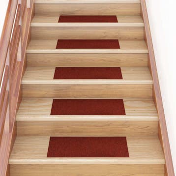vidaXL Trapmatten Zelfklevend 15 stuks 60x25 cm Bordeaux, Verzenden