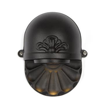 Scheepslampen &amp; Maritiem Tramonto Muurlamp Zwart, Tuin en Terras, Verzenden, Minder dan 50 watt, Wandlamp, Nieuw