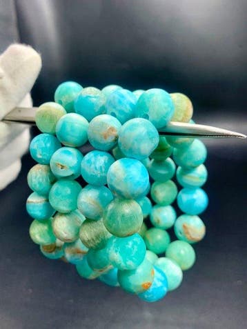 Blauwe aragoniet Armbanden- 175 g - (4)