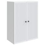 vidaXL Wandkast Wit 66 x 34,5 x 90 cm Bewerkt hout, Verzenden