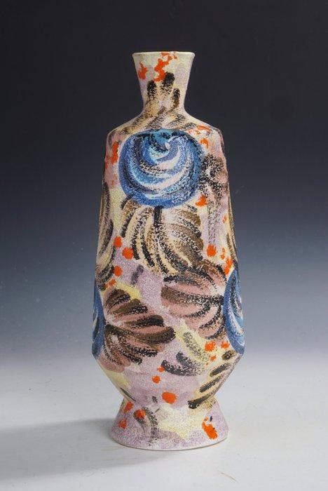 Bitossi Ceramiche - Vaas - Italië • Polychrome vaas met, Antiek en Kunst, Antiek | Glaswerk en Kristal