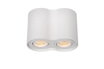 Lucide TUBE - Plafondspot - 2xGU10 - Wit -, Maison & Meubles, Verzenden
