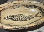 Berber-Kabyle bord versierd met een vis - Terracotta -, Antiek en Kunst