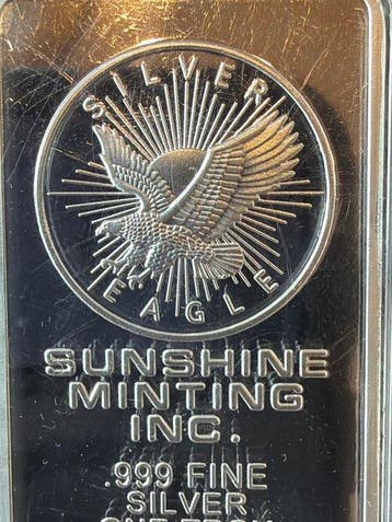 1 Troy Ounce - Argent - Sunshiine Mint - Eagle (Sans prix de, Timbres & Monnaies, Métaux nobles & Lingots