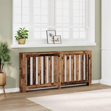 vidaXL Radiator Cover Oud hout 175 x 20 x 82 cm Bewerkt hout, Verzenden