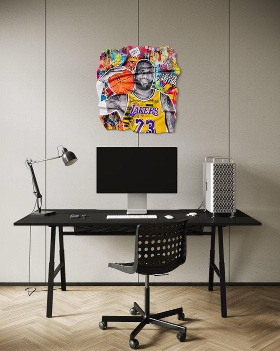 SOYZ BANK (1988) x AIIROH (1987) - Lebron James by Aiiroh, Antiquités & Art, Art | Objets design