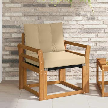vidaXL Buitensofa Massief Acacia Hout Naturel, Verzenden, Nieuw