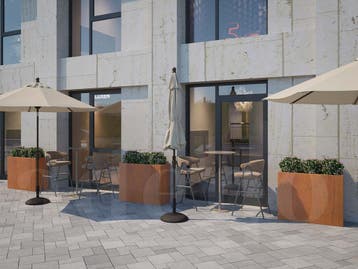 Adeqo cortenstaal plantenbak rechthoek 100 x 40 x 80 cm, 100 cm of meer, Verzenden, Nieuw, Balkon