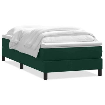 Boxspring 200x220 fluweel groen | -41% Retour Deal | Snel..., Huis en Inrichting, Slaapkamer | Boxsprings, Verzenden, Tweepersoons