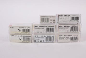 Busch H0 - Modeltreinvoertuigen (8) - Acht oldtimer, Nieuw