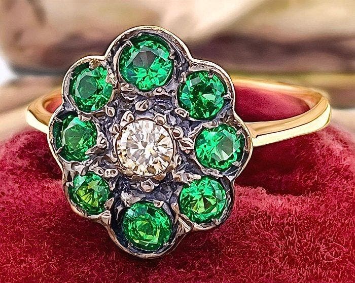 Sans prix de réserve - Bague - 9 carats Or rose, Argent, Bijoux, Sacs & Beauté, Bagues