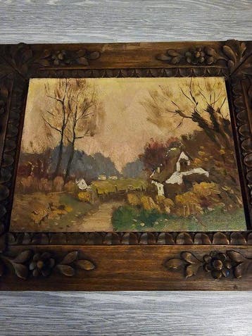 Rene De Baugnies (1869-1962) - Paysage rural belge