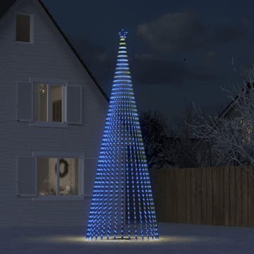 vidaXL LED-kerstboom 1544 LEDs 500 cm blauw, Verzenden, Nieuw