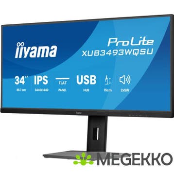 Iiyama ProLite XUB3493WQSU-B6 34  UltraWide Quad HD 120Hz, Verzenden, Nieuw