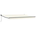 vidaXL Elektrisch Uitschuifbare Zonneluifel Crème 4 x 2 m, Tuin en Terras, Verzenden, Nieuw