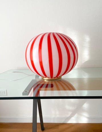 MIMU interior - Tafellamp - RODE FILIGRANA STRIPES TAFELLAMP