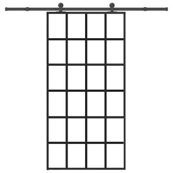 vidaXL Schuifdeur met beslagset 102x205 cm aluminium en, Doe-het-zelf en Bouw, Deuren en Vliegenramen, Verzenden, Nieuw