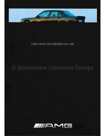 1991 MERCEDES BENZ 190 ACCESOIRES AMG BROCHURE DUITS