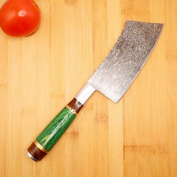 Cuchillo - Keukenmes - Nakiri bch - Hout, Messing,