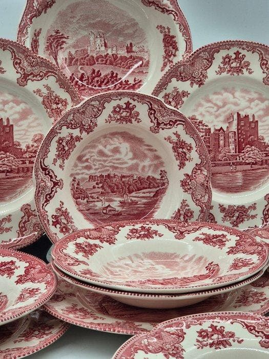 Eetservies - Johnson Bros – Geschirr-Set „Old Britain, Antiek en Kunst, Antiek | Meubels | Tafels