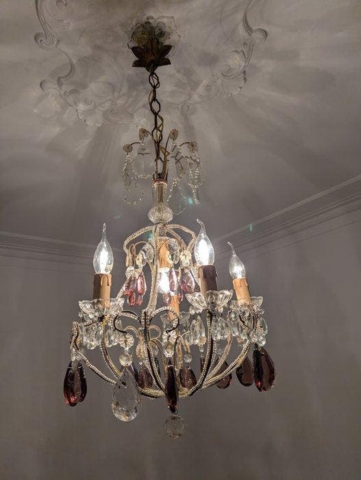 Plafondlamp - Kristal, Antiquités & Art, Antiquités | Autres Antiquités
