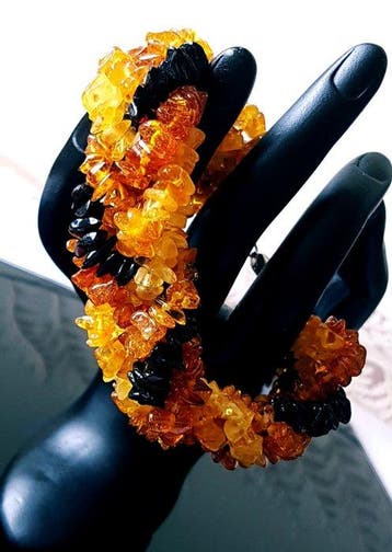 Amber Natuurlijke Baltische barnsteen armband- 37 g