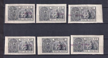 Porto Rico 1898 - Alphonse XIII - Procureurs - Dernières, Gestempeld
