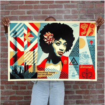 Shepard Fairey (OBEY) (1970) - Global Warming