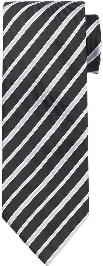Suitable Stropdas Streep Zwart maat  Heren, Kleding | Heren, Stropdassen, Verzenden, Nieuw, Zwart, Suitable