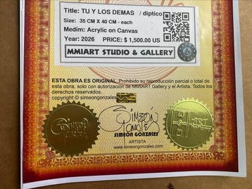 Simeon Gonzales - Tu y los Demas - DIPTICO-NO Reserve Price