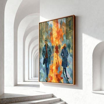Iconica - The Cubist Street - unique 1/1 XXL (150 x 100 cm)