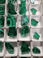 Big lot of polished malachite slice - HQ Plak- 1.25 kg -, Collections, Minéraux & Fossiles