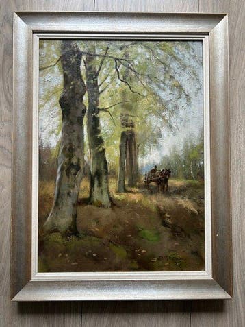 PP Schiedges (1860 - 1922) - Wandeling met paard en wagen