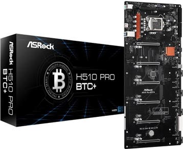 ASRock H510 Pro BTC+ (Bitcoin/Ethereum) Mining Moederbord, Ophalen of Verzenden, Nieuw