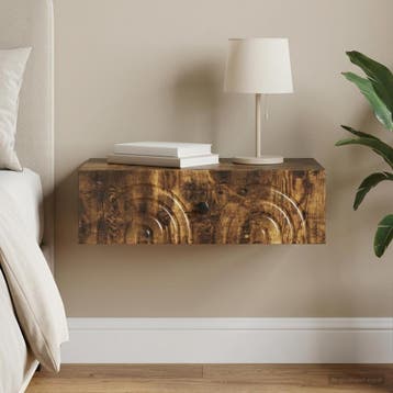 vidaXL Wandgemonteerde Zijtafel 59 x 34,5 x 17 cm Bewerkt, Verzenden