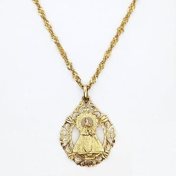 Ensemble de bijoux 2 pièces - 18 carats Or jaune - 51,5 cm.