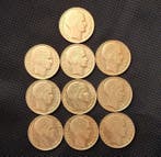 Frankrijk. 10 Francs 1932/1934 Turin (lot de 10 monnaies en