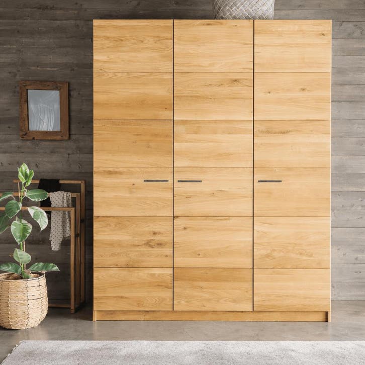 Forestales San Antonio Massief Eikenhout Kledingkast - 140cm, Maison & Meubles, Armoires | Penderies & Garde-robes