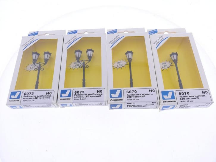 Schaal H0 Viessmann 2 x 6070 en 2 x 6073 set van 4 parkla..., Hobby & Loisirs créatifs, Trains miniatures | HO, Enlèvement ou Envoi