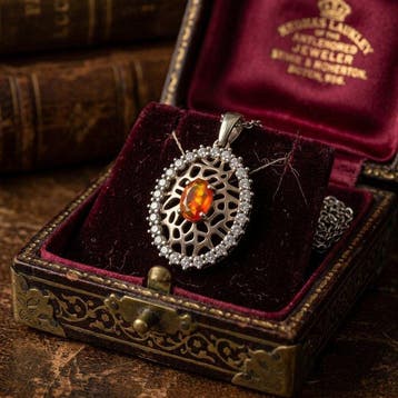 Zonder minimumprijs - Ketting met hanger Zilver - 0.95ct.