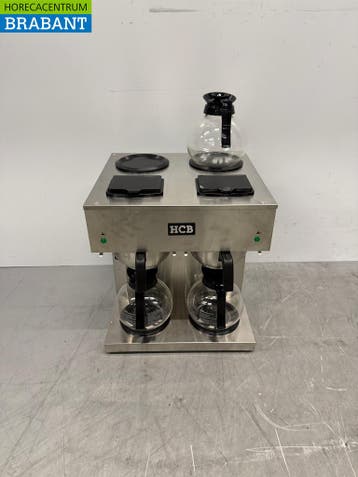 RVS HCB Dubbele Koffiezetapparaat Koffiemachine 2 x 1,8, Zakelijke goederen, Horeca | Keukenapparatuur, Ophalen of Verzenden, Nieuw in verpakking