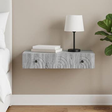 vidaXL Wandgemonteerde Zijtafel 87,5 x 34,5 x 17 cm Bewerkt, Verzenden