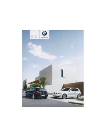 2007 BMW 1 SERIE BROCHURE NEDERLANDS, Ophalen of Verzenden