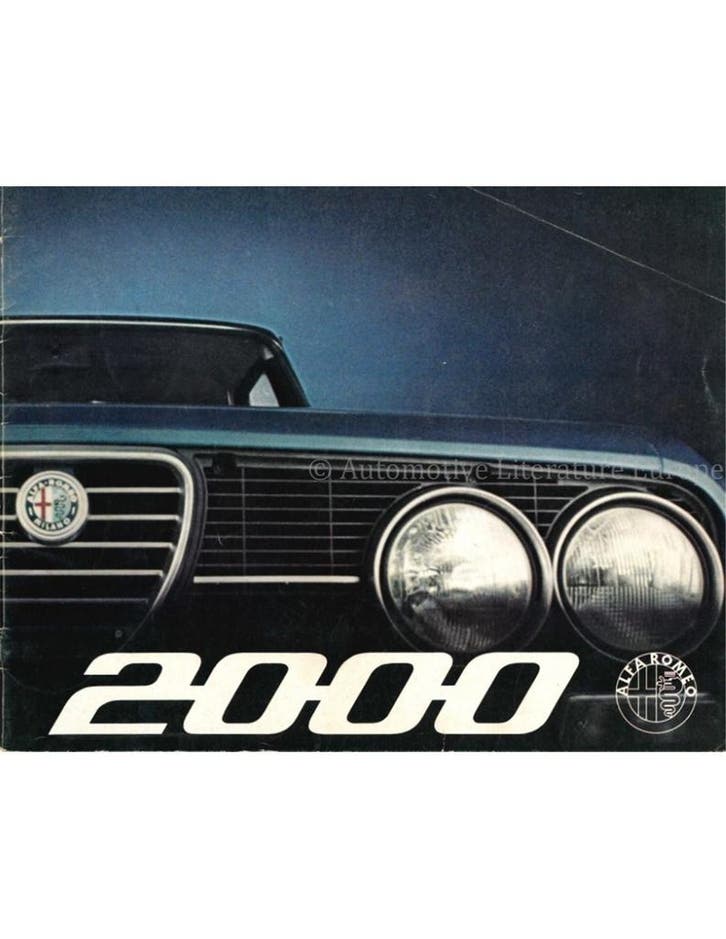 1973 ALFA ROMEO 2000 BERLINA BROCHURE NEDERLANDS, Livres, Autos | Brochures & Magazines