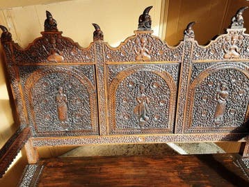 Banc anglo-indien - Bois - Inde - Raj britannique