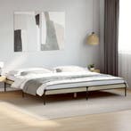 vidaXL Bedframe bewerkt hout metaal sonoma eikenkleurig, Verzenden
