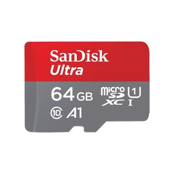 Sandisk Ultra 64GB microSDXC 140 mb/s UHS-I met garantie, Ophalen of Verzenden