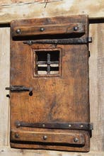 Antique Porte - XIXe siècle - porte du cloître grillagée