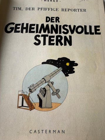 Tim , der pfiffige reporter 10 - De Geheimnisvolle stern - 1