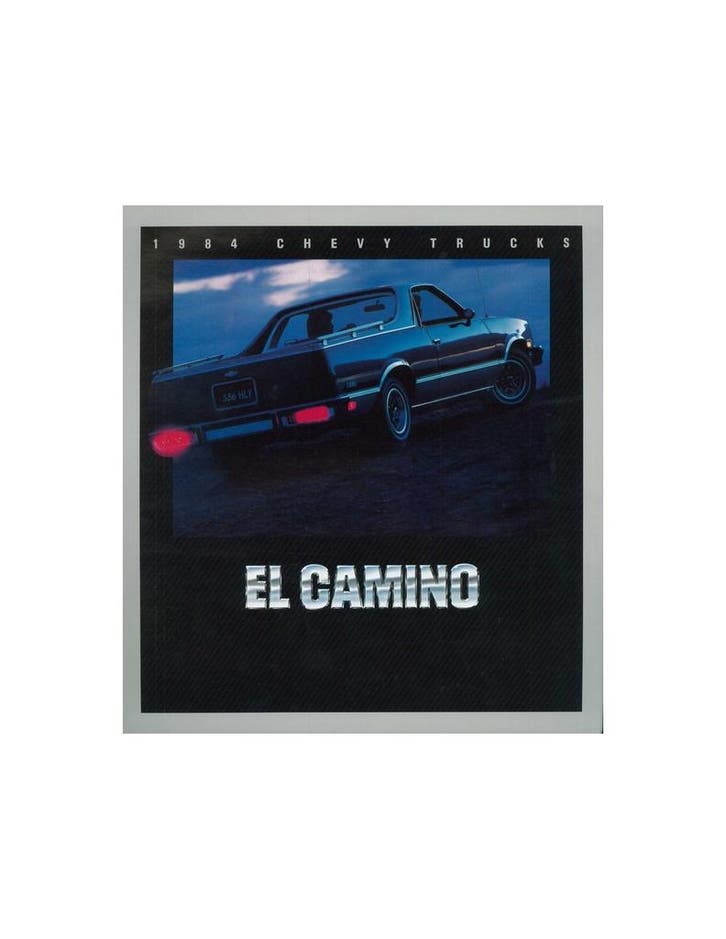 1984 CHEVROLET CHEVY EL CAMINO BROCHURE ENGELS, Boeken, Auto's | Folders en Tijdschriften